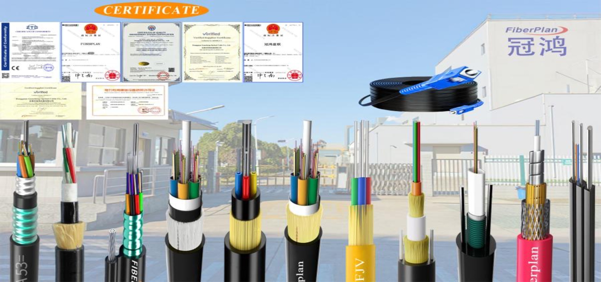 calidad Cable de fribra óptica acorazado al aire libre fábrica