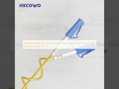 Cordón de conexión de fibra óptica blindado FTTH LC-LC a una cara interior SM/MM/OM3 G657A2