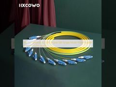 chaqueta compatible de las coletas 0.9m m LSZH de la fibra del solo modo de la coleta SM de 4G LC UPC