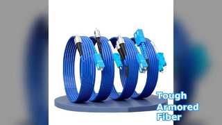 Cable de conexión de fibra óptica blindado SC UPC E2000