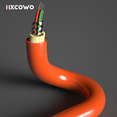 comprar Cable óptico de fibra óptica blindado de acero espiral flexible con varios modos de funcionamiento de 6 núcleos y 12 núcleos de longitud personalizada Fabricación en línea