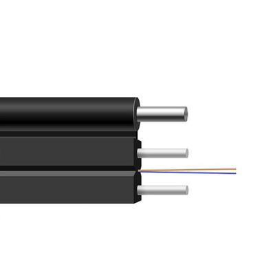 comprar G657A 1 km FTTH Drop Cable 1 2 4 6 8 12 Cable óptico de fibra de PVC de núcleo para interiores y exteriores Fabricación en línea