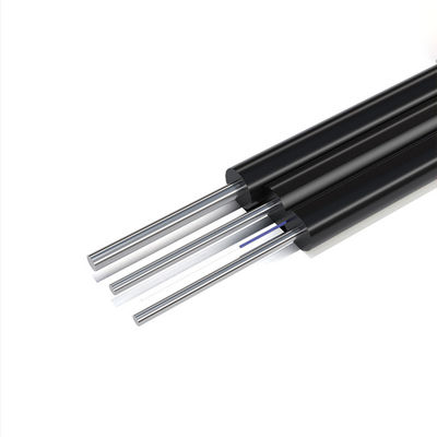 comprar HXCOWO FTTH para exteriores GJYXCH 1 2 4 núcleo G657A1 alambre de acero o FRP negro de fibra óptica Fabricación en línea