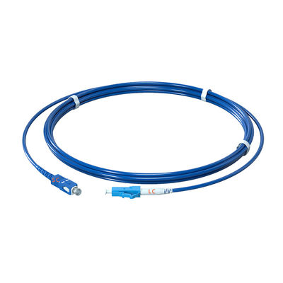 comprar Single Mode 9/125 G652D Simplex SC/UPC-LC/UPC Armored Fiber Optic Patch Cord for Signal Transfer fabricación en línea