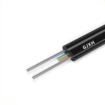 comprar G657A1 G657A2 Indoor Fiber Optic Cable With Steel Messenger 1/2/4/6/8/12Cores fabricación en línea