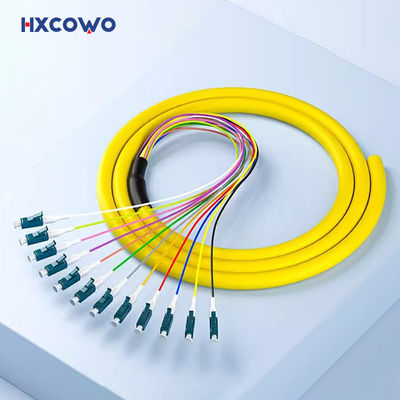 comprar SM G652D G657A 0.9mm Fiber Optic Pigtail 12 Color Fiber Cores LC UPC APC Patch Cord Pigtail fabricación en línea