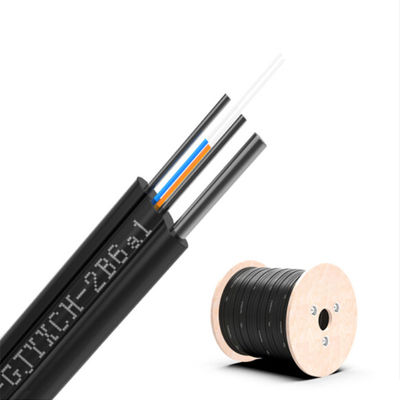 comprar Número de conductores ≥ 10 FTTH Cable de bajada de fibra óptica de 2 núcleos 1 km GJYXCH con longitud personalizada Fabricación en línea