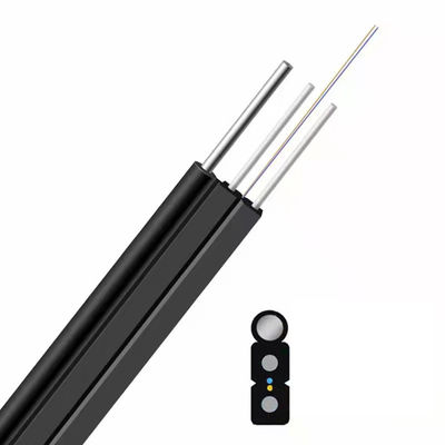 comprar 1F Color personalizado Figura 8 Cable óptico de fibra óptica exterior de tipo arco autoportante GJYXCH FTTH Flat Drop Fabricación en línea