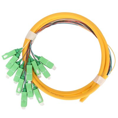comprar Tipo de conector Coletas de fibra SC HXCOWO 12 Color 0,9 mm SM OS2 G.657A1 Azul LSZH PVC Fabricación en línea