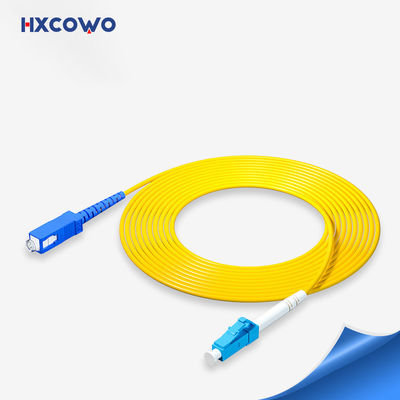 comprar Cable de conexión de fibra blindado con chaqueta amarilla SM HXCOWO SC/UPC-LC/UPC Fabricación en línea