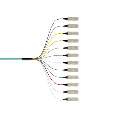 comprar Wavelength 850nm/1310nm/1550nm 12Color-Coded Bunch Ribbon Type SC Fiber Optic Pigtails fabricación en línea