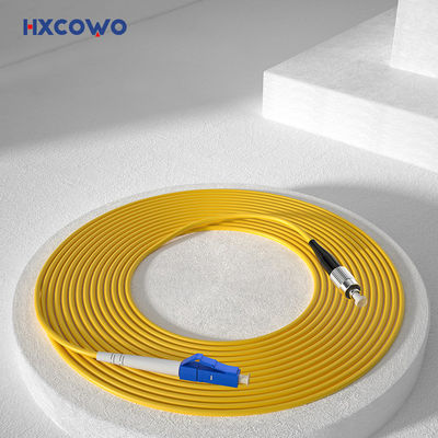 comprar LC FC Single Mode Simplex UPC/APC 0.9/2/3 MM Armored Fiber Optic Patch Cord PVC LSZH fabricación en línea