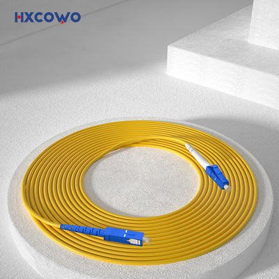 comprar HXCOWO LC SC/UPC Optical 1M Single Mode Single Core 3.0mm Fiber Cable Patch for FTTX fabricación en línea