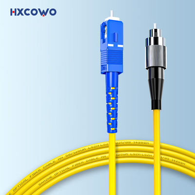 comprar HXCOWO Indoor Outdoor 1 2 4 Core G657A1 FTTH Armored Fiber Optic Cable Patch With SC FC Connector fabricación en línea