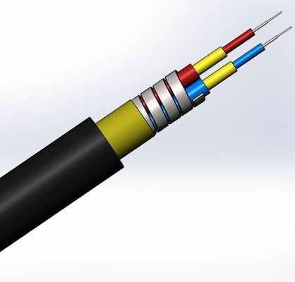 comprar SM LC SC FC CPRI Waterproof FTTA Jumper Armored Fiber Optic Cable 7.0mm 2C 4C fabricación en línea