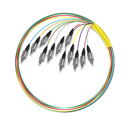 comprar speed HXCOWO 12 Core G652D LSZH FC Fanout Bunchy Breakout Fiber Optic Pigtail for 4g Network fabricación en línea