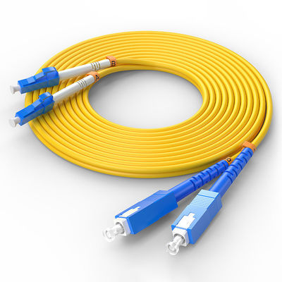 comprar FTTH FTTxFTTB Network LC-SC Multimode Duplex Fiber Optic Cable with Customized Colors fabricación en línea