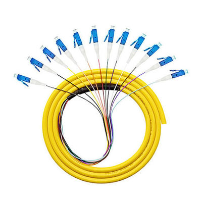 comprar 12 Core LC FTTH 0.9mm OM2 OM3 Fiber Optic Pigtail for Smooth Signal Transmission fabricación en línea