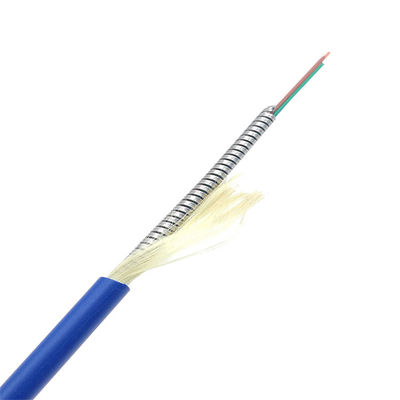 comprar Stainless Steel OM3 OM4 Armored Fiber 6 Core G652D PVC LSZH fabricación en línea