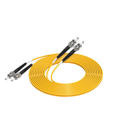 comprar Parche de cable de fibra óptica dúplex OS2 monomodo 9/125 HXCOWO ST de longitudes personalizadas Fabricación en línea