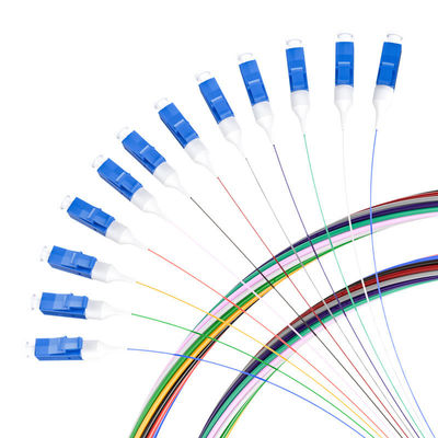 comprar HXCOWO SM G657A 12 Cores Colors LC/APC LC/UPC FTTH Fiber Optic Pigtail for 3G Network fabricación en línea