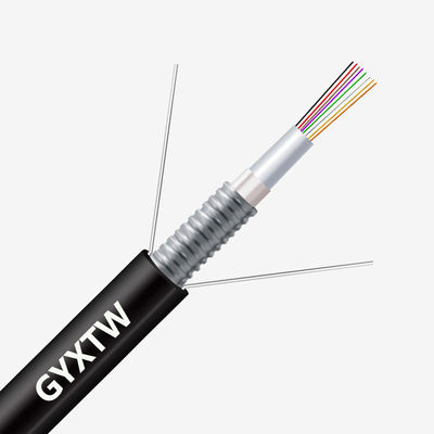 comprar Custom Length HXCOWO GYXTW G652D 2/4/6/8/12/24/24/48/96 Core Armoured Fiber Optic Cable fabricación en línea