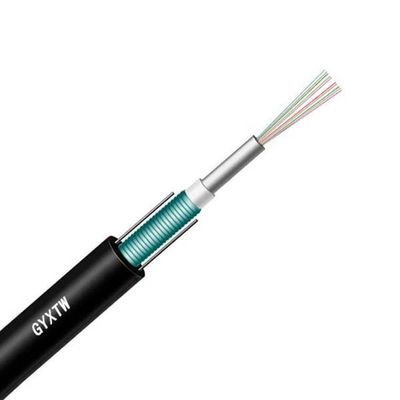 comprar GYXTW 2 núcleos FTTH de modo único Cable blindado de fibra óptica para señales de red Fabricación en línea