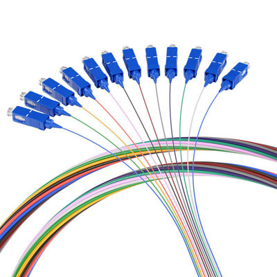 comprar Customized Lengths 1m/2m/3m... 1 HXCOWO 12Core-Color SC Single-Mode G657/G652D Fiber Optic Pigtails fabricación en línea