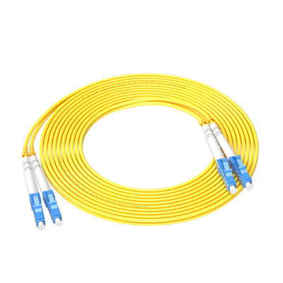 comprar Parche de cable de fibra ordinario 3m LC-LC 2 núcleo 3.0mm por HXCOWO longitud de onda 850nm/1310nm/1550nm Fabricación en línea