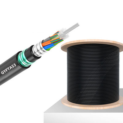 comprar Cables blindados de fibra óptica para exteriores no metálicos GYFTA53 longitud personalizada Fabricación en línea