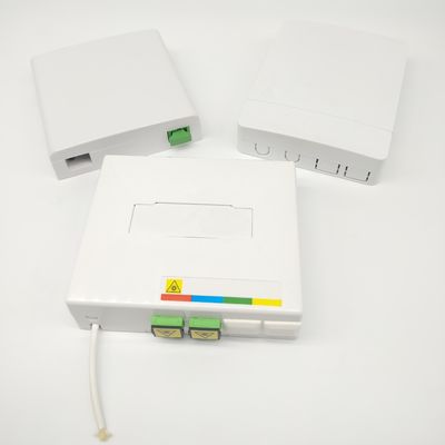 comprar 2 Port Ftth Fiber Optic Termination Box SC/APC Adapter Fiber Termination Boxes fabricación en línea