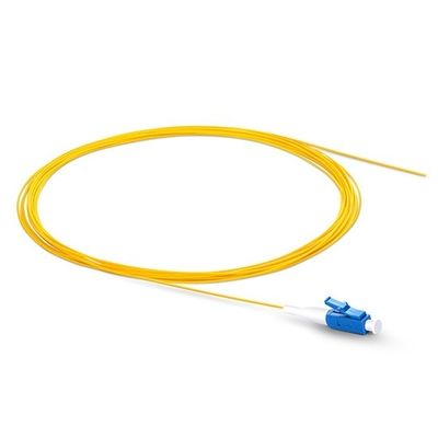 comprar Coleta amarilla del cable de fribra óptica de la longitud del 1m de la coleta 2.0m m del LC UPC de la chaqueta Fabricación en línea