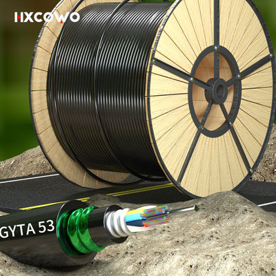 comprar G652D/G657A1/G657A2 Fiber Optic Cable GYTA53 6-288 Core for Telecom Comunication fabricación en línea