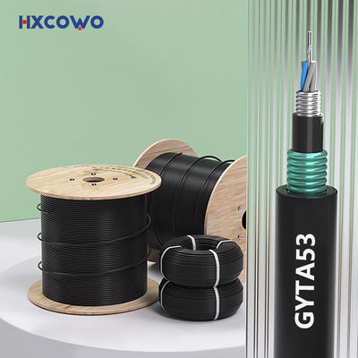 comprar Cables de fibra óptica de doble chaqueta de enterramiento directo GYTA53 Fabricación en línea