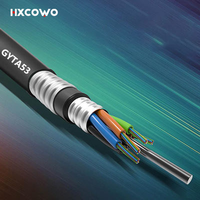 comprar Cables de fibra óptica de chaqueta de HDPE blindados RoHS Cables de fibra óptica para exteriores Fabricación en línea