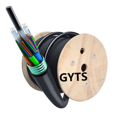 comprar GYTS 24 48Cores Outdoor SM Direct Burial Armored Fiber Optic Cable For Stable Network fabricación en línea