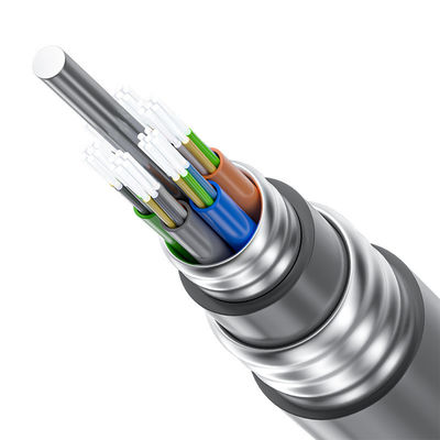 comprar GYTA53/GYTA/GYTS Black Outdoor Fiber Optic Cable For Underground Direct Buried Duct fabricación en línea
