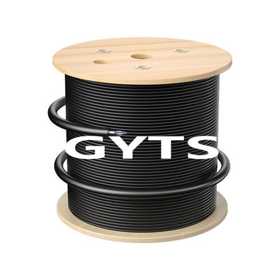 comprar GYTS GYTA 12 24 48 96 Core Fiber Optic Cable Black Outdoor Armored Cable fabricación en línea