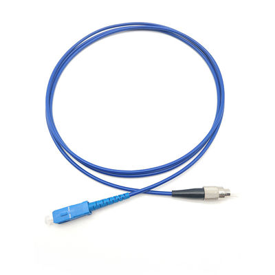 comprar Cable pre terminado azul de la fibra del cordón de remiendo de la fibra del monomodo de los SS G625D Fabricación en línea