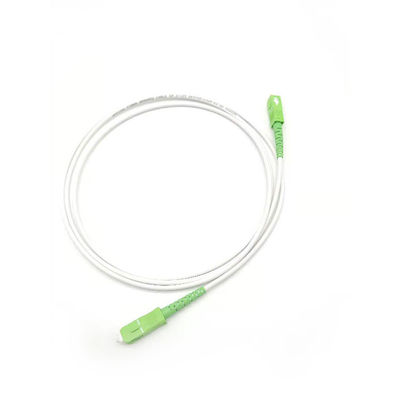 comprar Cordón de remiendo blanco de la fibra óptica LSZH SC/APC a la pérdida de inserción baja de SC/APC SM 9/125 Fabricación en línea