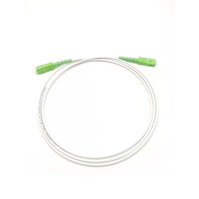 comprar G657A 3.0mm LSZH White Armored Fiber Optic Patch Cord SC/APC To SC/APC SM 9 1F fabricación en línea