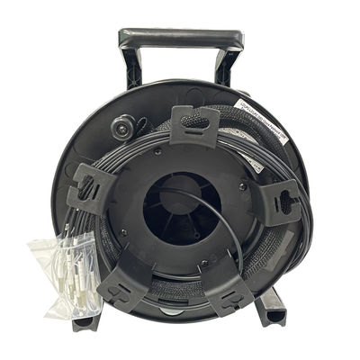 comprar LSZH Jacket Tactical Fiber Optic Cable Black Military Tactical Cable fabricación en línea