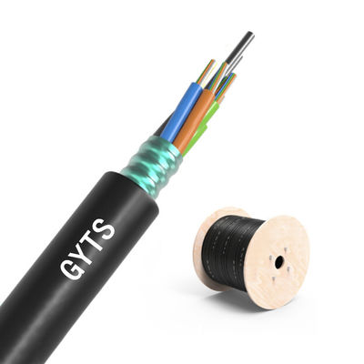 comprar Cable de fibra óptica blindado para exteriores con núcleos personalizados con fibra OM1-OM4 y resistencia a la temperatura (-40 °C a +70 °C) Fabricación en línea