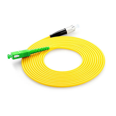 El cable de fibra óptica de PVC LSZH SC FC LC ST tipo de conector HXCOWO G652D G657A APC UPC