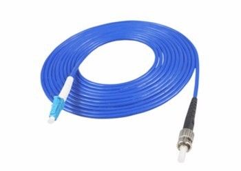Armoured LC/PC to ST/UPC Fiber Patch Cord