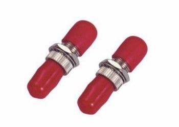 Red ST Fiber Optic Adapter Telecommunication Networks Attenuator Optic