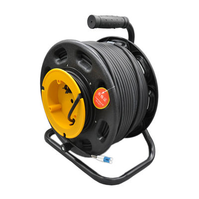FTTx Reel de fibra táctica personalizado Cable de fibra óptica blindado en espiral